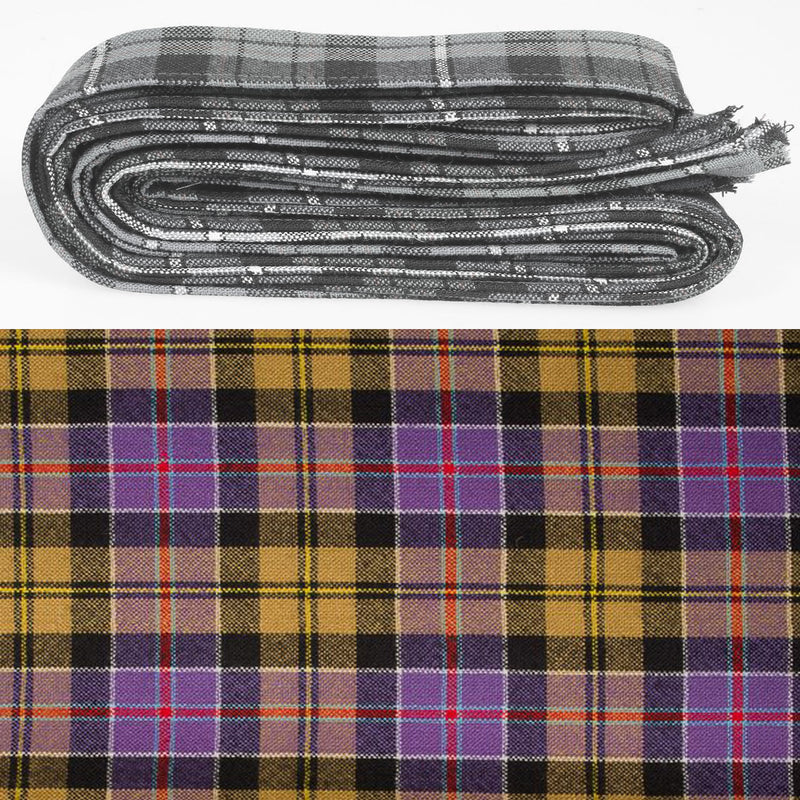 Wool Strip Ribbon in Culloden Ancient Tartan - 5 Strips, Choose your Width