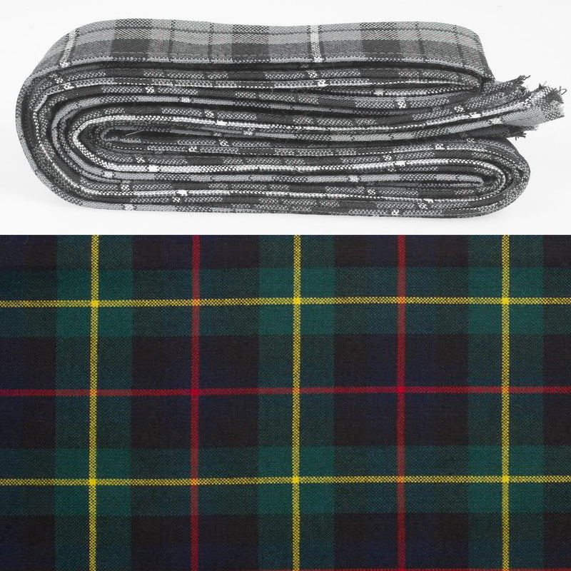 Wool Strip Ribbon in Farquharson Modern Tartan - 5 Strips, Choose your Width