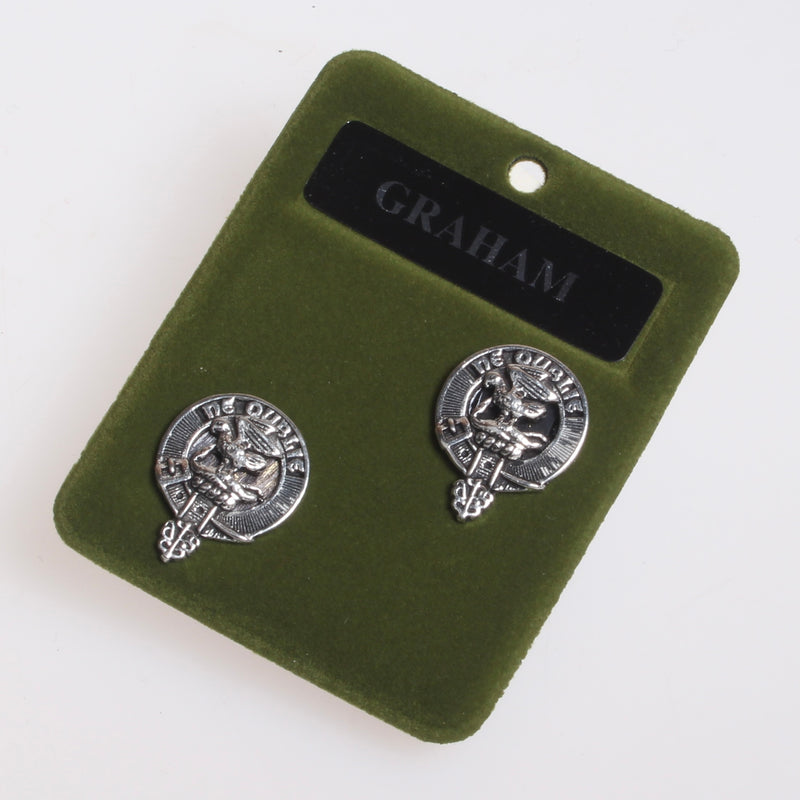 Graham Clan Crest Pewter Cufflinks