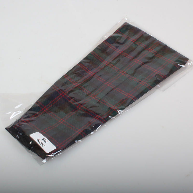 Wool Cummerbund in Blair Modern Tartan