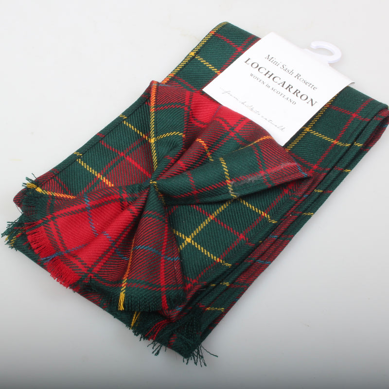 Luxury Wool Tartan Mini Sash in Burnett Modern Tartan