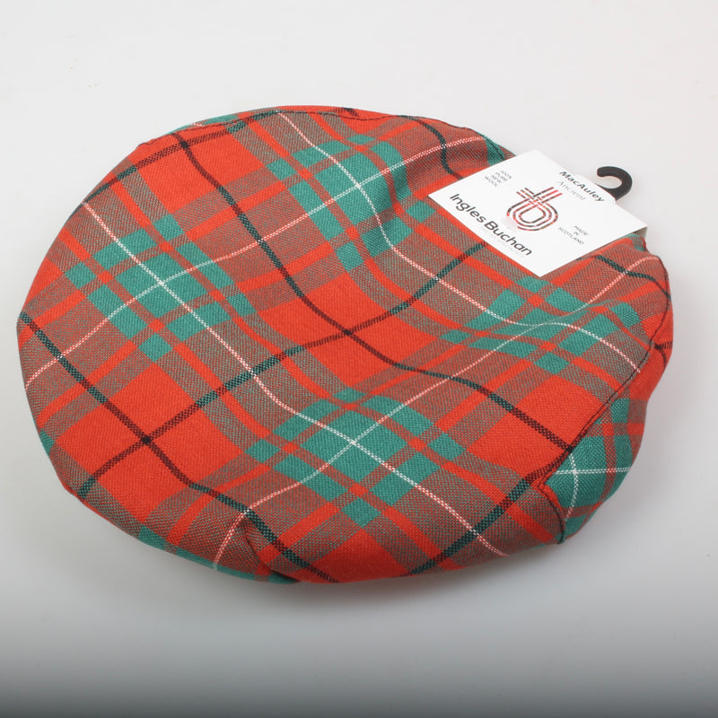 Pure Wool Golf Cap in MacAuley Ancient Tartan