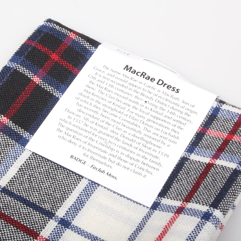 Wool Strip Ribbon in MacRae Dress Modern Tartan - 5 Strips, Choose Your Width