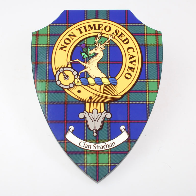 Strachan Clan Crest Printed Wall Plaque - Custom Made