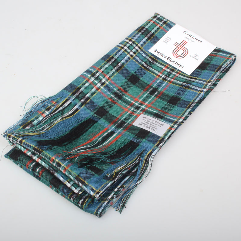 Full Length Sash in Scott Green Ancient Tartan