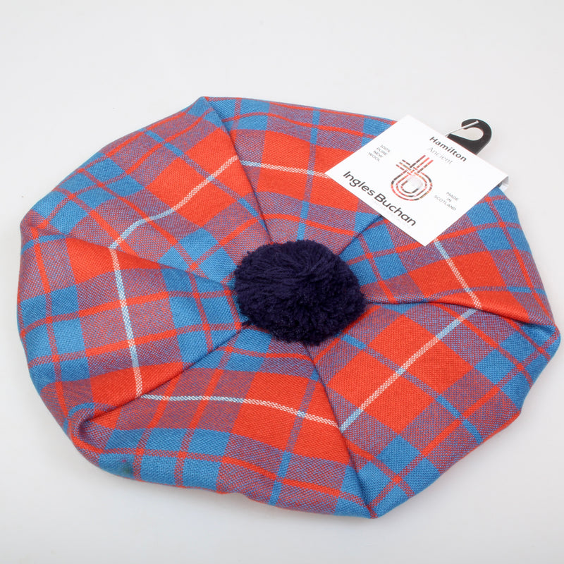 Hamilton Red Ancient Tartan Wool Tam