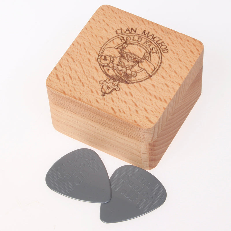 Clan Crest Engraved Guitar Pick Box