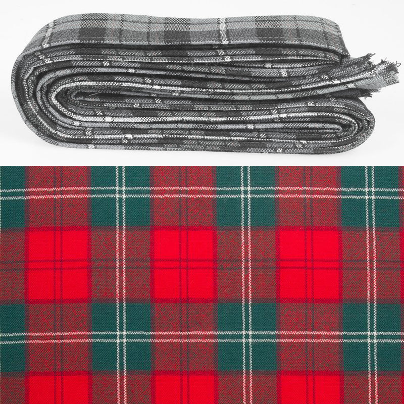 Wool Strip Ribbon in Lennox Modern Tartan - 5 Strips, Choose your Width