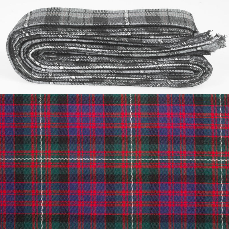 Wool Strip Ribbon in MacDonnell of Glengarry Modern Tartan - 5 Strips, Choose your Width