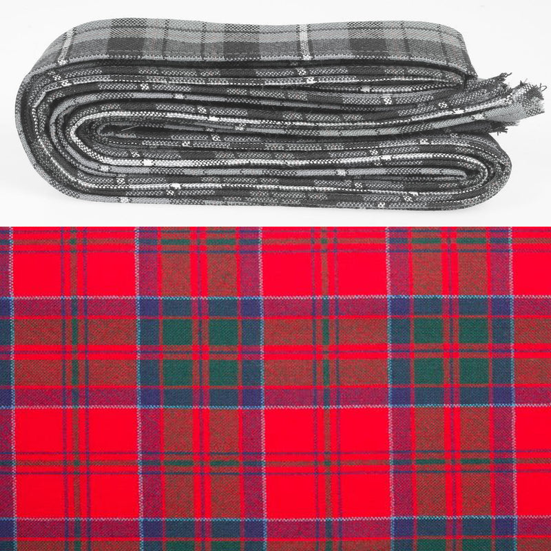 Wool Strip Ribbon in MacDonald of Keppoch Modern Tartan - 5 Strips, Choose your Width