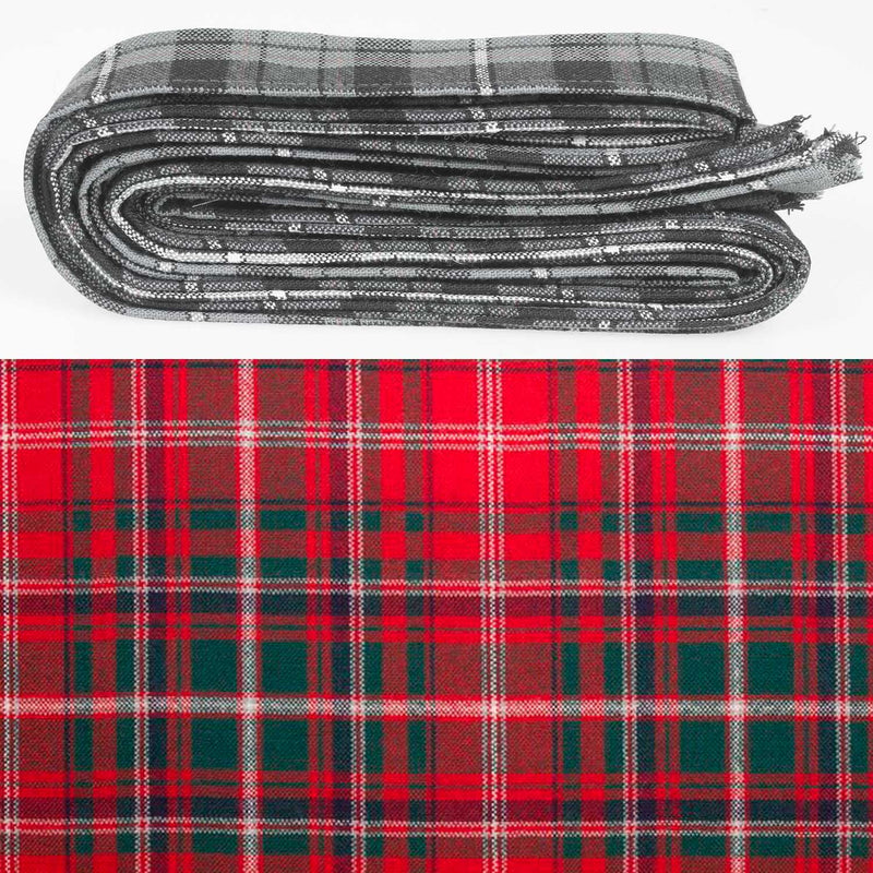 Wool Strip Ribbon in MacDougall Modern Tartan - 5 Strips, Choose your Width