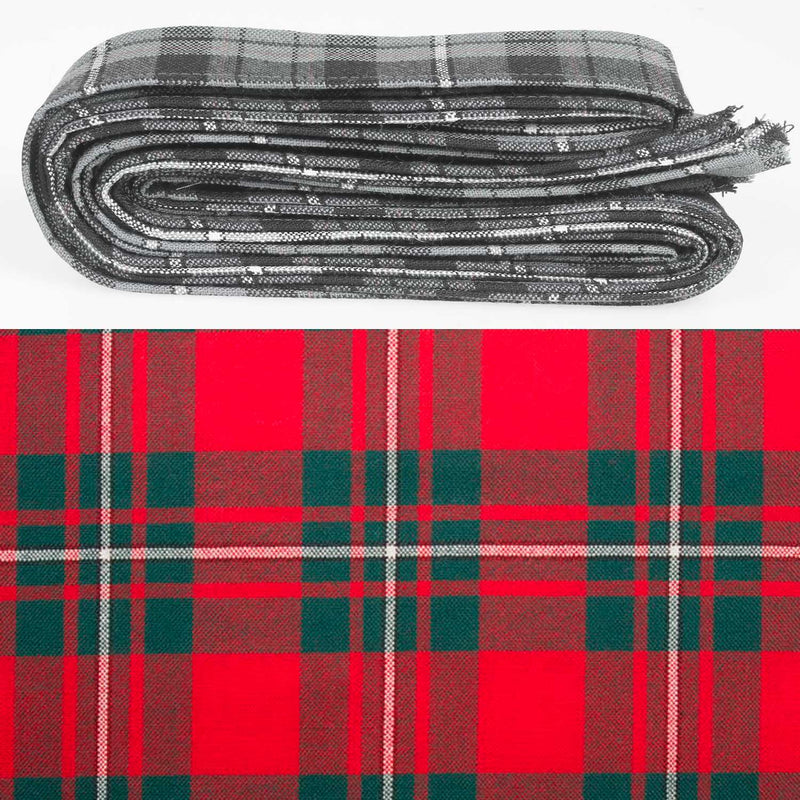 Wool Strip Ribbon in MacGregor Modern Tartan - 5 Strips, Choose your W