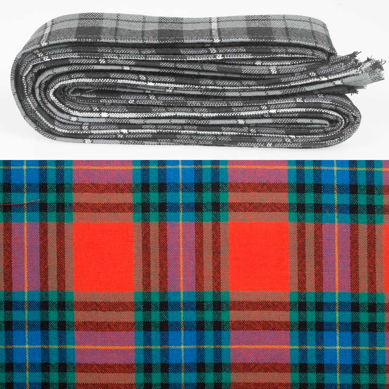 Wool Strip Ribbon in MacLea Tartan - 5 Strips, Choose your Width