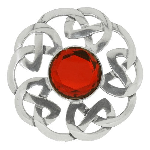 Celtic Interlace Plaid Brooch