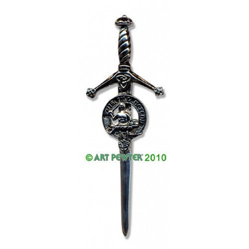 Clan Crest Pewter Kilt Pin with MacFarlane Crest