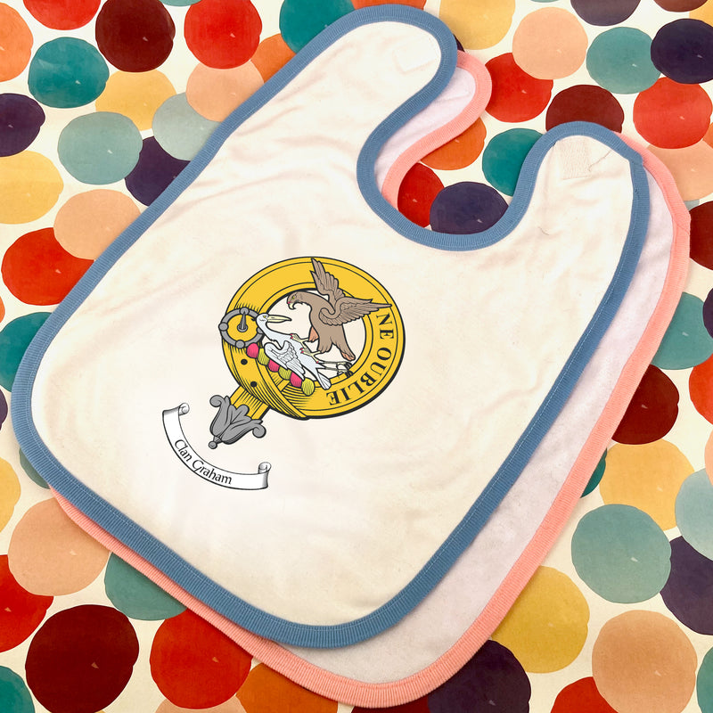 Graham Clan Crest Baby Bib