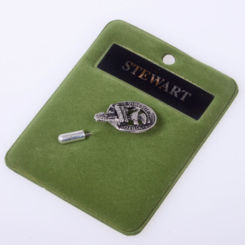 Stewart Clan Crest Pewter Tie Pin