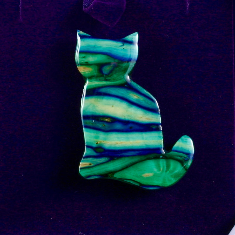 Heathergems Cat Brooch