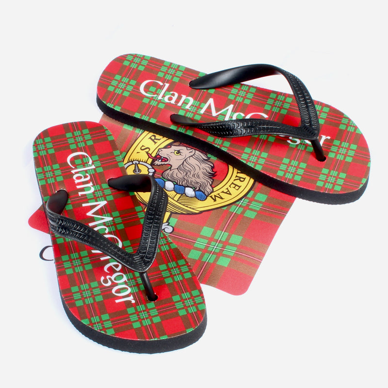 MacGregor Tartan Flip Flops With Matching Bag