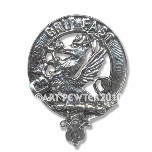 Leslie Clan Crest Badge in Pewter