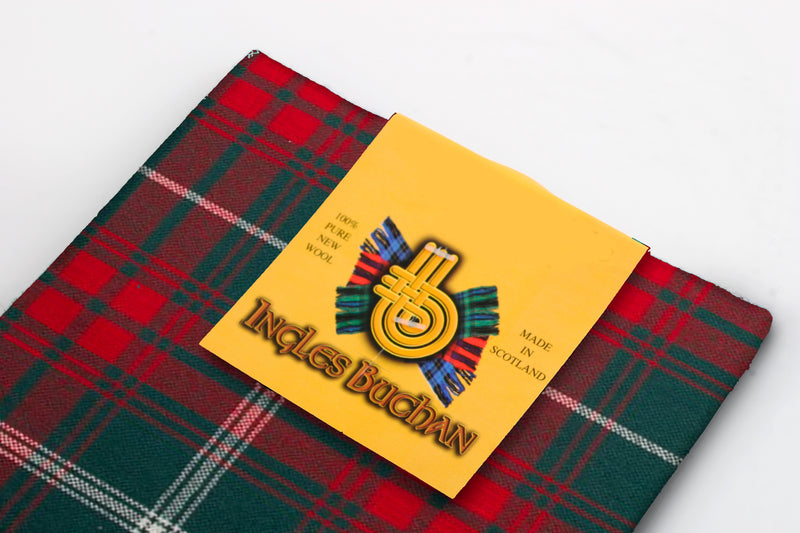 Wool Tartan Pocket Square in Prince of Wales Tartan