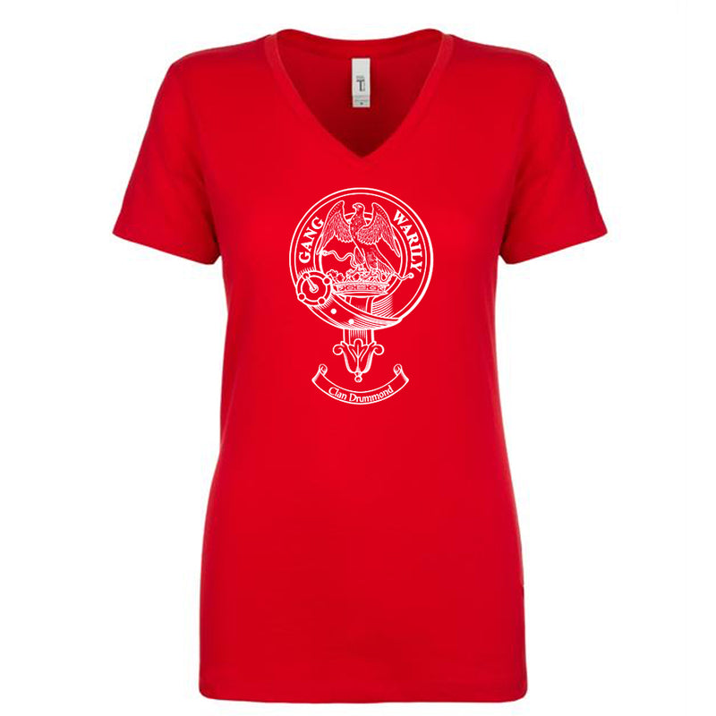 Drummond Clan Crest Ladies Ouline T-Shirt