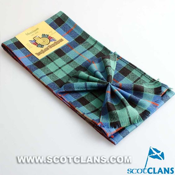 Wool Mini Sash in Morrison Hunting Ancient Tartan