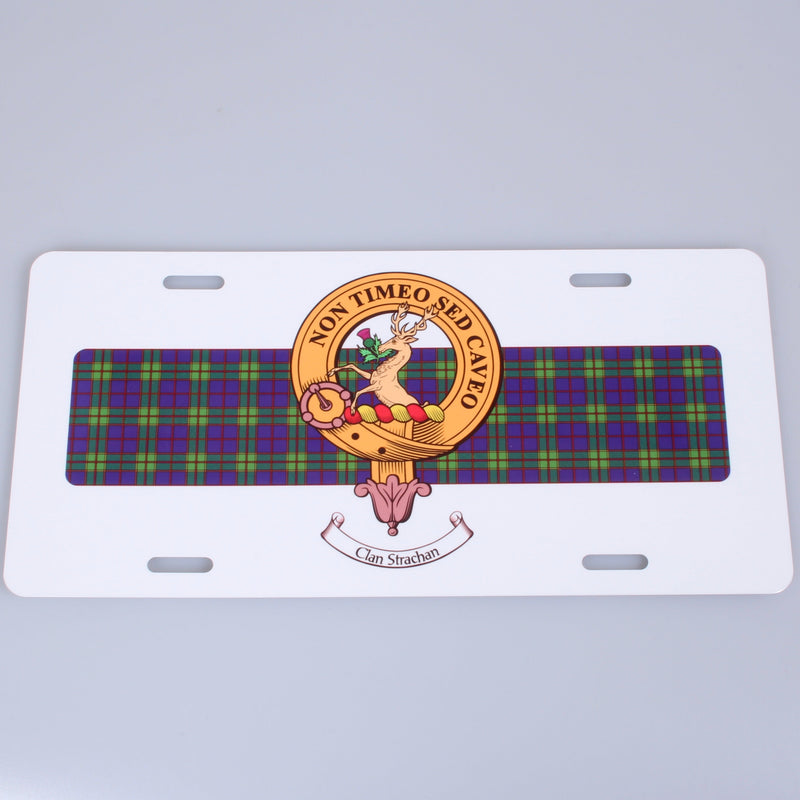 Clan Crest & Tartan Novelty License Plate