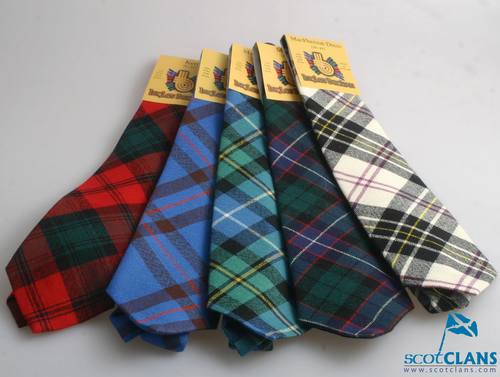 Springweight Wool Tartan Ties  - Tartans G-L