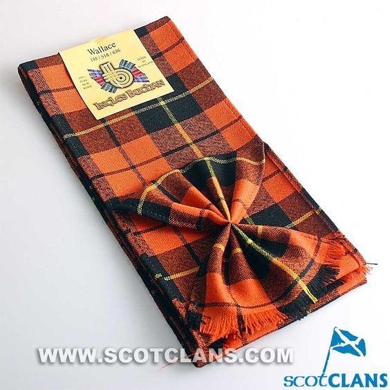 Wool Mini Sash in Wallace Ancient Tartan