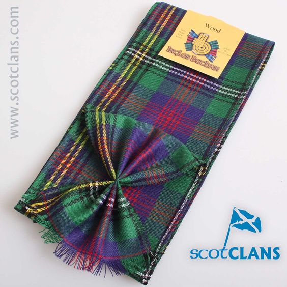 Wool Mini Sash in Wood Modern Tartan